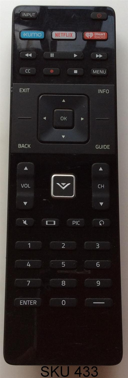 CONTROL REMOTO ORIGINAL PARA TV VIZIO / NUMERO DE PARTE XRT122 / MODELO E60-C3 / D65U-D2 / D58U-D3 / D50U-D1 / D39H-D0 / E65X-C2 / D55U-D1 / E40X-C2 / E50-C1 / E32H-C1 / E32-C1 / E40-C2 / E48-C2 / E43-C2 / E65-C3 / E55-C2 / E70-C3 / E55-C1